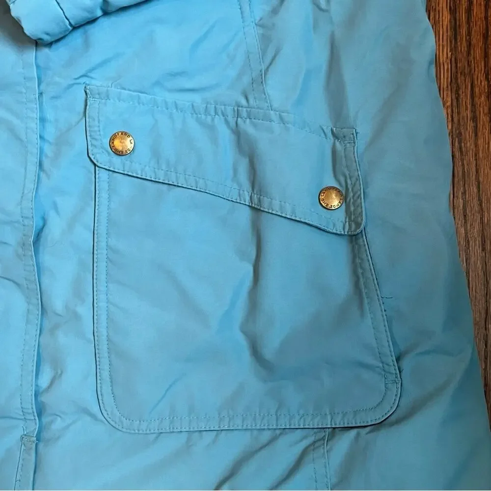 Lands’ End Blue Jacket Warm Winter Preppy Classic Outdoors Women’s Size Medium